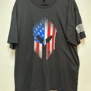 Gildan Black and Red Short Sleeve Tees with Patriotic Designs